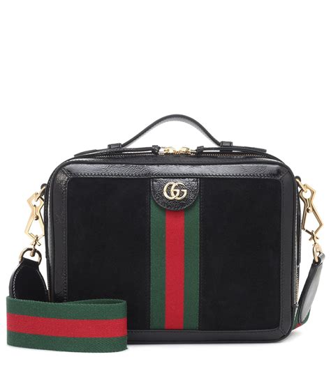 gucci bag suede black|Gucci ophidia medium shoulder bag.